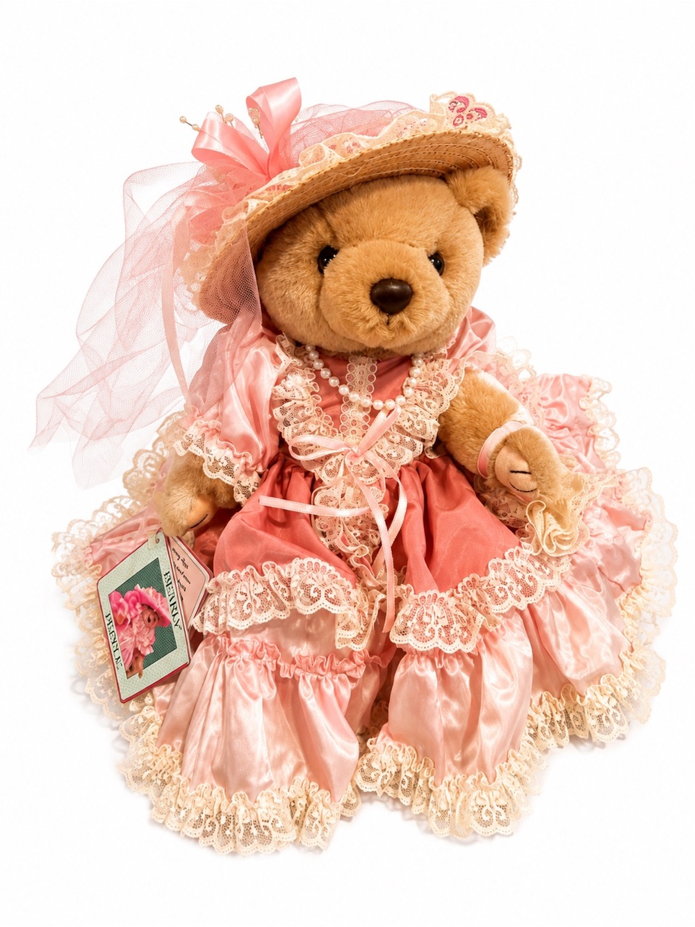 Victorian Pink Lace Teddy Bear in Frilly Dress
Mademoiselle Bridgette - Picture 2 of 5